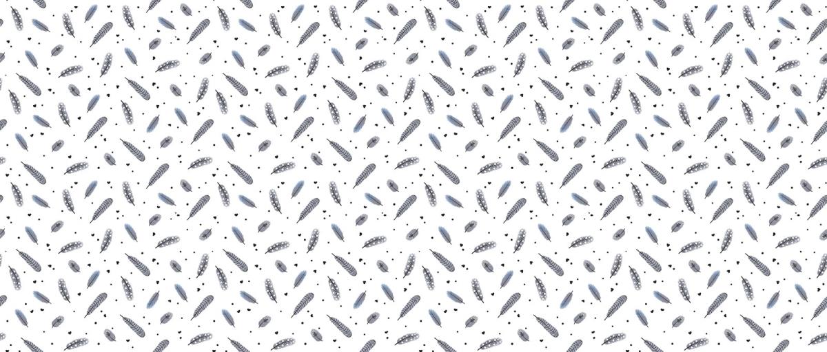 Муслин 150 см наб рис.29168-1 Перышки - 0