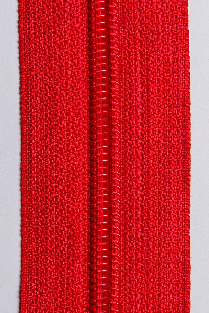 Молния витая разъемная Т5, Т6  85 см ц148 красный - 0