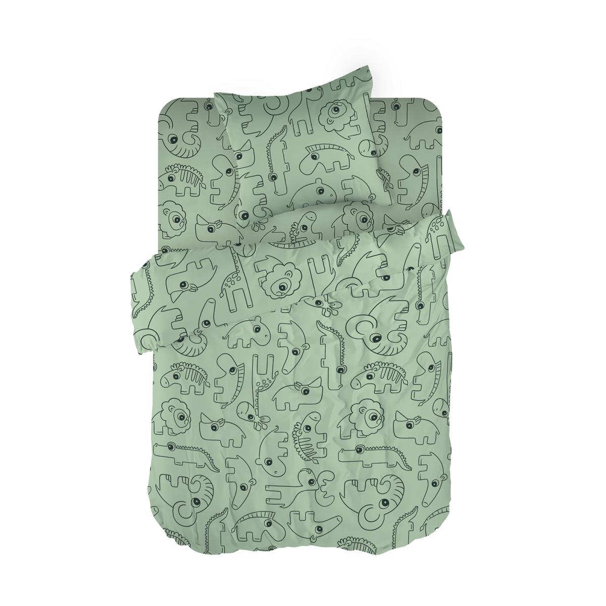 КПБ перкаль WENGE Baby рис.60142-1 Baby hippo - 0