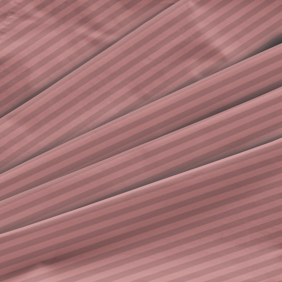 КПБ страйп-сатин Fine Line рис.Розовый перламутр (лоток) - 2