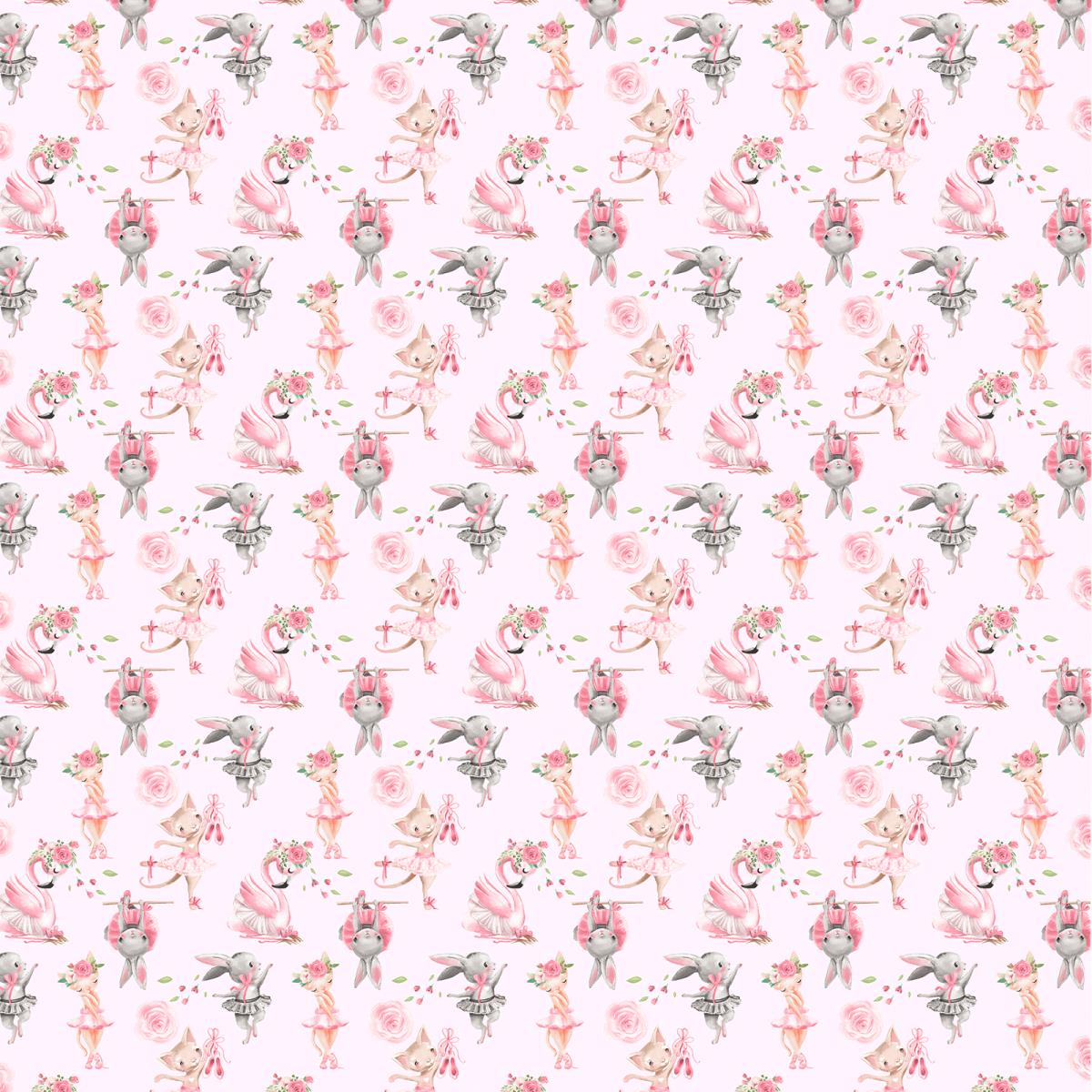 Бязь Премиум 150 см наб рис.13211-1 Балеринки - 1