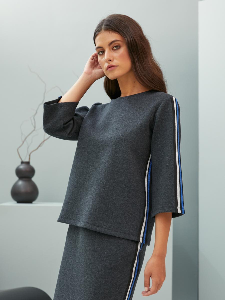 Джемпер жен Be Good AW20WJ198 темно-серый меланж - 0