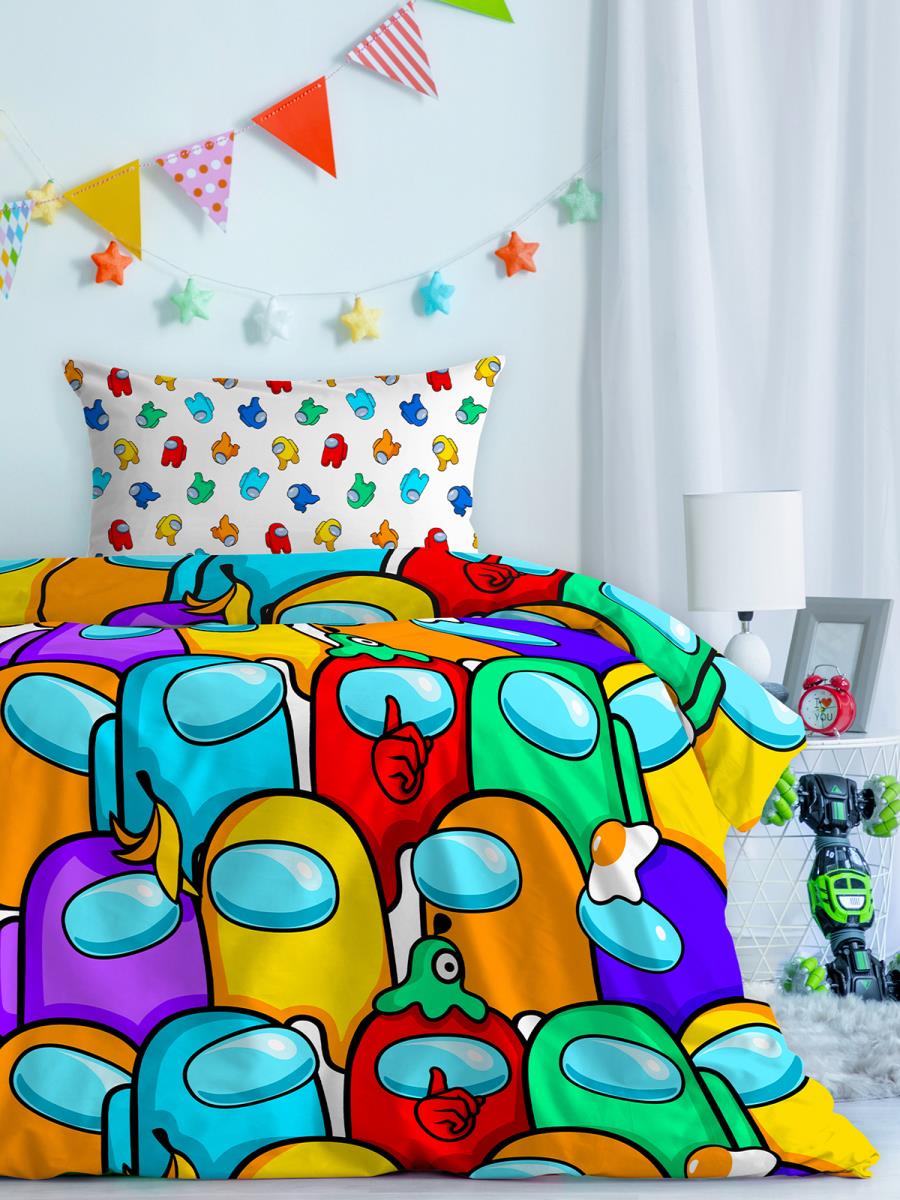 КПБ поплин Juno рис.16565-1/16490-1 Амонгасики - 0