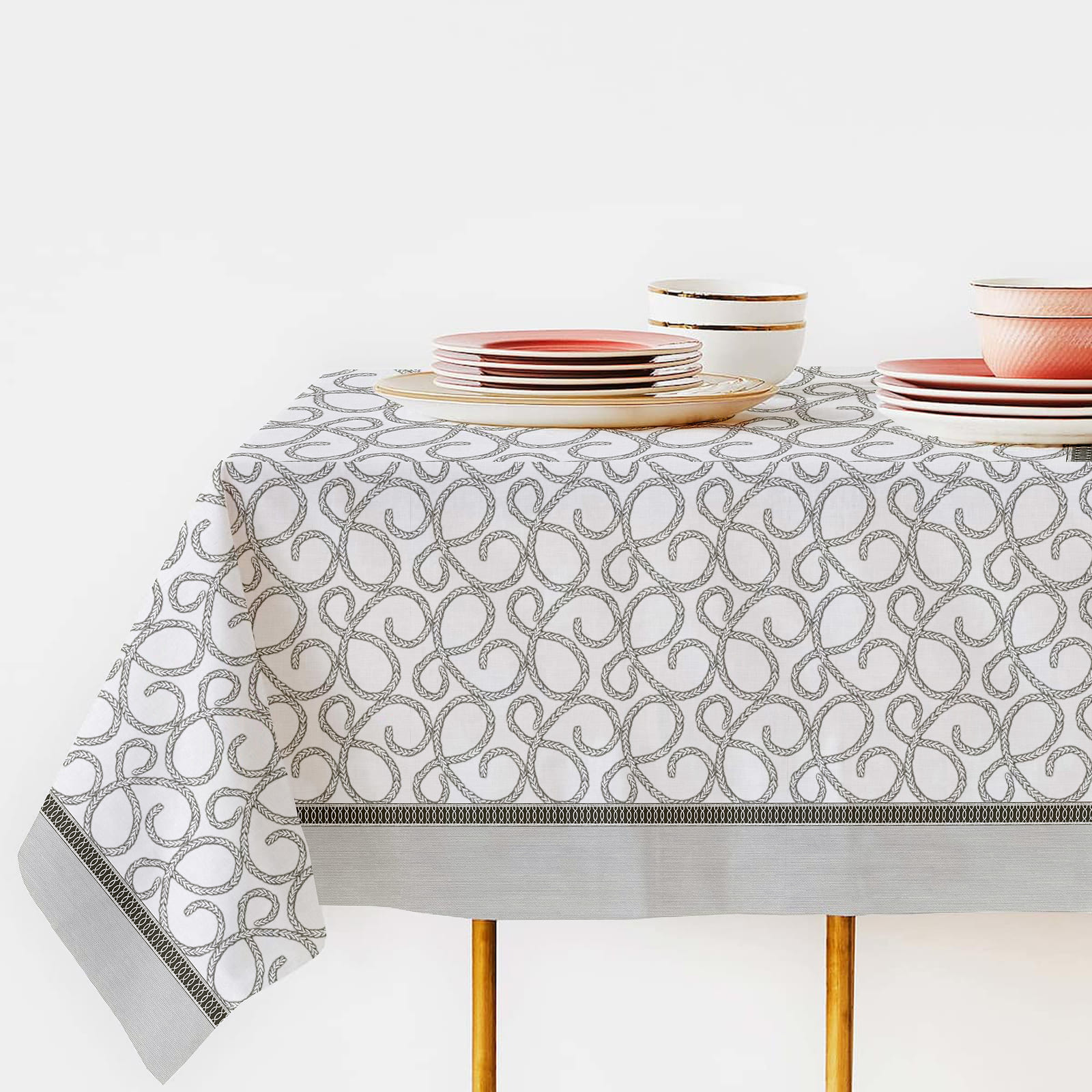 Рогожка 150 см наб рис.29475-1 Скарлет - 2