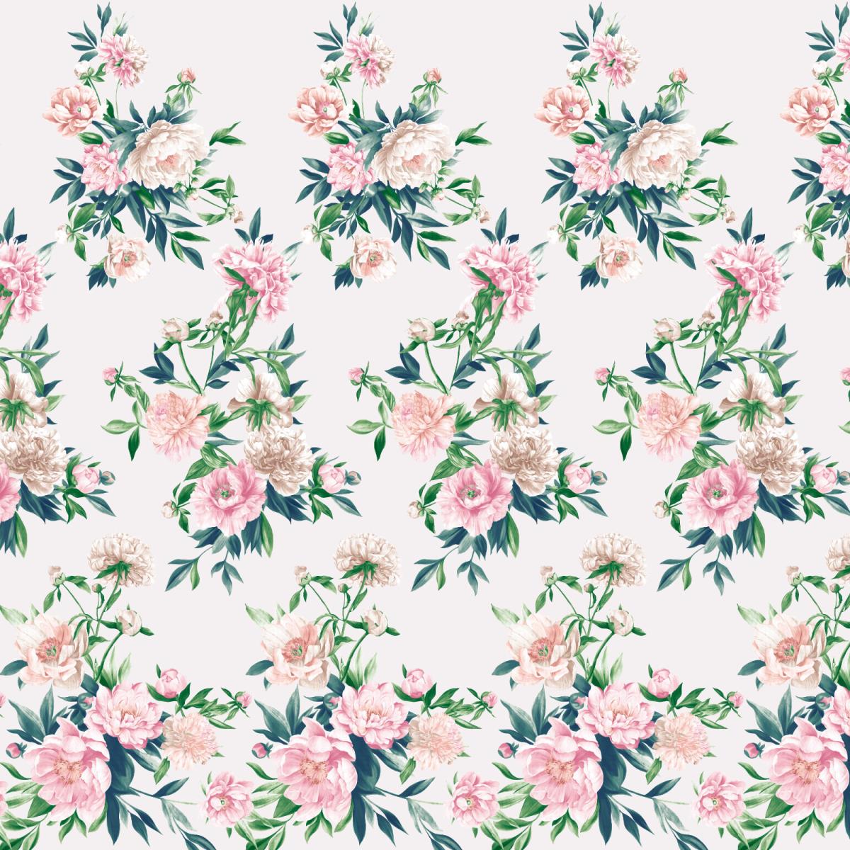 Бязь Премиум 220 см наб рис.7241-2 Шелковая вуаль - 1