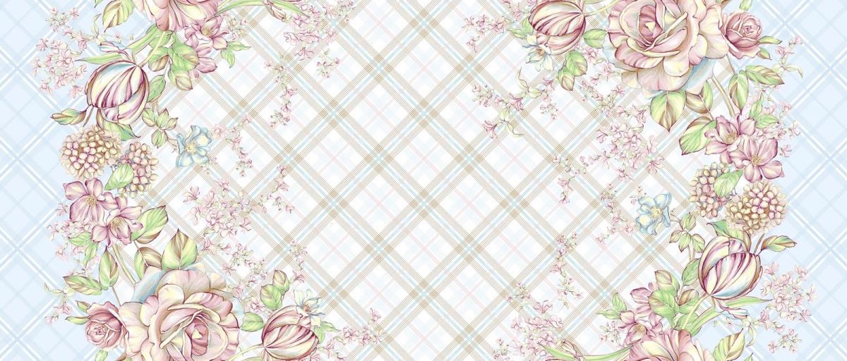 Рогожка 150 см наб рис.29013-1 Весенний букет - 0