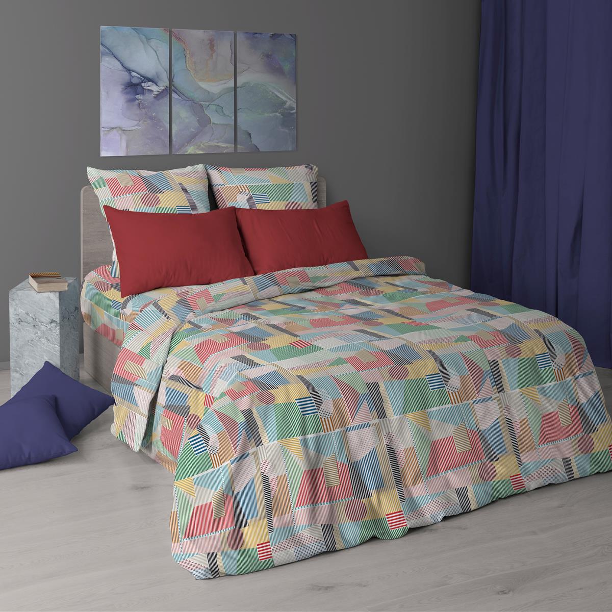 Перкаль 220 см наб рис.7204-2 Муар - 0