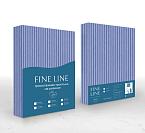 Простыня трикотажная на резинке Fine Line Полоска серый