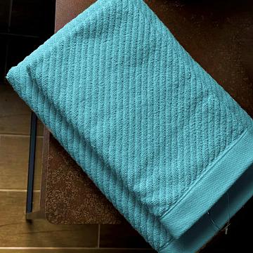 Полотенце махровое Fine Line, коллекция Gamma, аквамарин