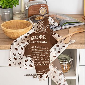 Полотно вафельное 50 см наб рис.29500-1 Мокко-фраппе