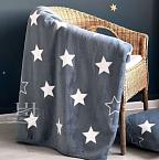 Плед велсофт ST-04 Звезды Home Jalon серый
