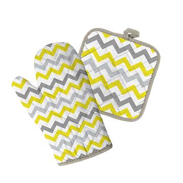 Набор из рогожки прихватка, рукавица Все ДOMA/Vse DOMA рис.13166-8 Иллюзион