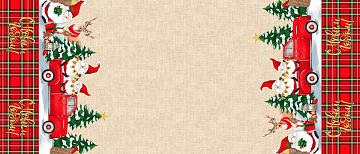 Рогожка 150 см наб рис.29290-1 Новогодние приключения