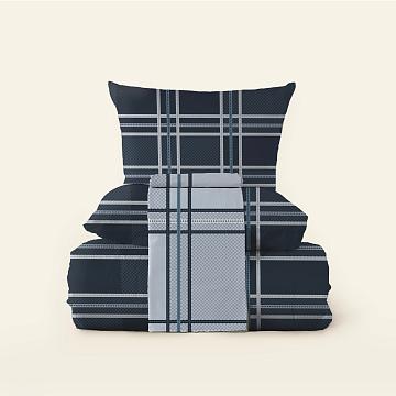 КПБ перкаль Fine Line рис.60366-1/60371-1 Канкор сапфир