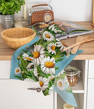 Полотно вафельное 50 см наб рис.29440-1 Ромашки