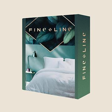 КПБ перкаль Fine Line рис.6793-15 Лунная соната (светло-серый) NEW.