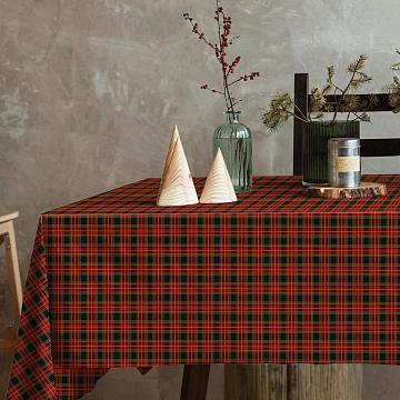 Скатерть рогожка Все ДOMA/Vse DOMA рис.60210-1 ИЗУМРУДНАЯ СКАЗКА