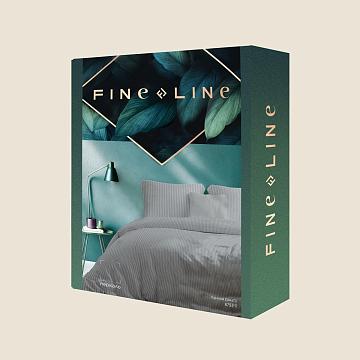 КПБ перкаль Fine Line рис.6793-11 Лунная соната (серый)