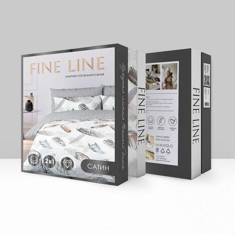 КПБ сатин Fine Line рис.50337-1/15348-47 Эспри - 3