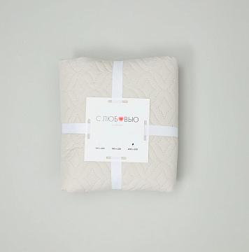 Покрывало однотонное п/э Комфорт Слоновая кость