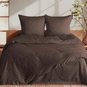 КПБ перкаль Fine Line рис.50118-1/50168-3 Мокко Art new