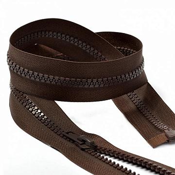 Молния тракт разъемная Т5, Т6 1з ц304 т-коричневая