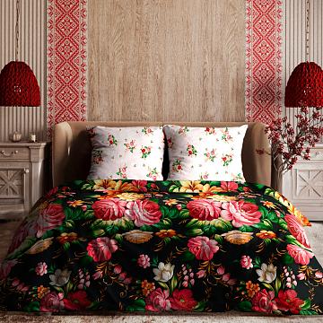 Бязь Премиум 220 см наб рис.72204-1 Жостовская роспись