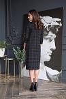 Платье жен BeGood AW19WJ102 Urban Chic черный/клетка