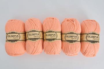 Пряжа для руч.вяз. Олимпия Спарта/Olimpia Sparta цв.IR2 персик 5шт*100г