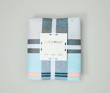 Покрывало однотонное п/э Комфорт Клетка розовая