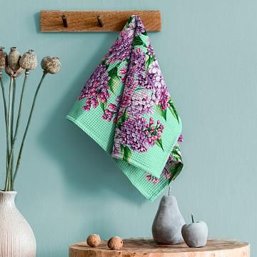 Полотно вафельное 50 см наб рис.29428-1 Сирень