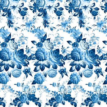 Бязь Премиум 220 см наб рис.72204-2 Жостовская роспись (комп A92934)