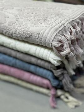 Полотенце махровое БАРБЕР/BARBERY (TR) серый АМБ