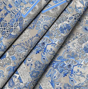 Бязь Премиум 220 см наб рис.72068-2 Новое пейсли