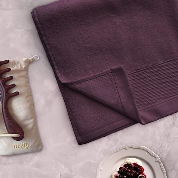 Полотенце махровое Fine Line, коллекция Berries, ежевичный