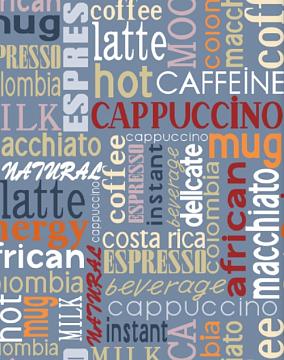 Полотно вафельное 50 см наб рис.29235-1 Кофейный стиль