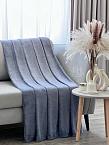 Плед велсофт ST-011 Соты Home Jalon сине-серый