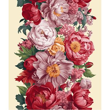 Полотно вафельное 50 см наб рис.29495-2 Цветочная алхимия