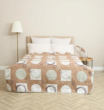 Покрывало двустороннее п/э Комфорт Круги