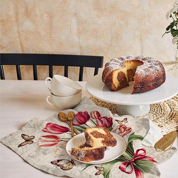 Полотно вафельное 50 см наб рис.29494-1 Тюльпановые искры