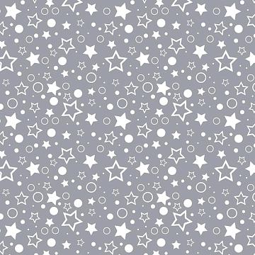 Бязь Комфорт 150 см наб рис.64016-2 Белое ассорти на сером