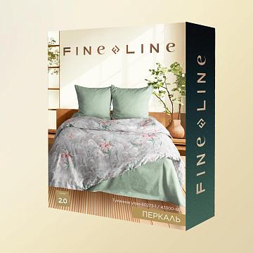 КПБ перкаль Fine Line рис.60273-1/43300-66 Туманное утро