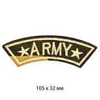 Термоаппликации арт. TBY.A11 ARMY со звездами 105х32 мм