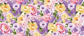 Полотно вафельное 150 см наб рис.29458-1 Флори