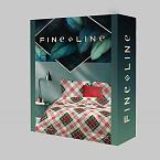 КПБ перкаль Fine Line рис.43091-1 Новогодний тартан