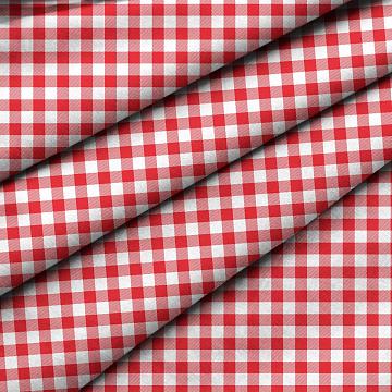 Прихватка-рукавица рогожка Fine Line рис.62065-2 Красно белая клетка