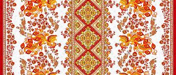 Рогожка 150 см наб рис.35059-1 Жар-Птица