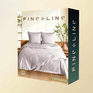 КПБ перкаль Fine Line рис.60315-1 Нежность