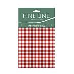 Полотенце вафельное Fine Line рис.62065-2 Красная клетка