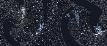 Полотно вафельное 150 см наб рис.29335-1 На море